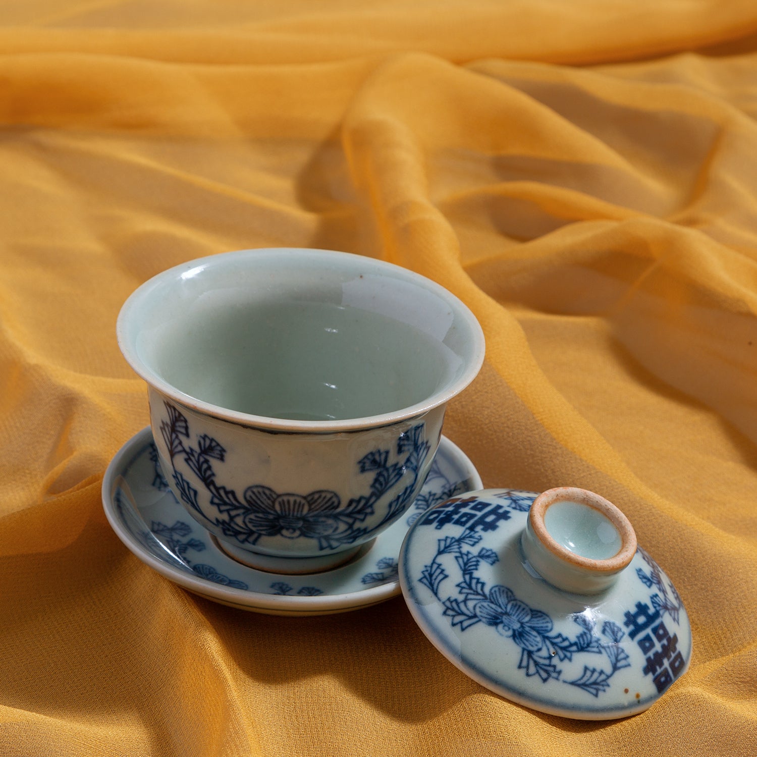 Blue and White Mini China Tea Set